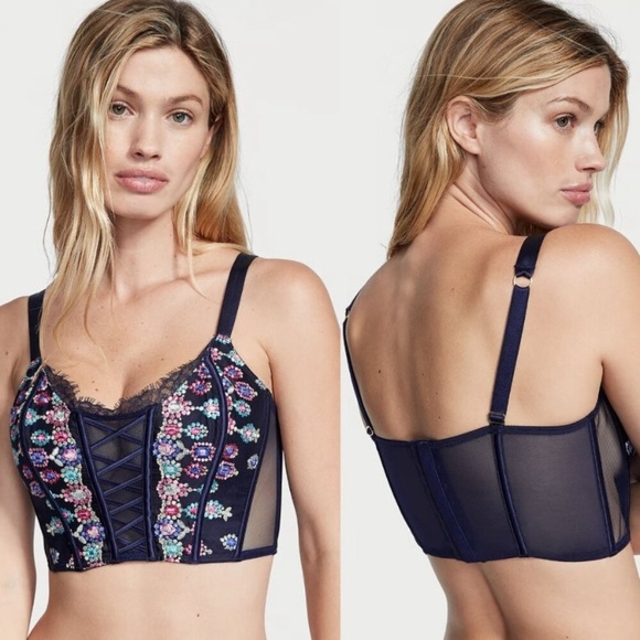NEW Victoria's Secret Dream Angels Bejeweled Embroidered Corset Top 22878 - Picture 7 of 7